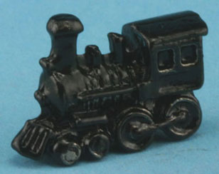 Dollhouse Miniature Engine Train-Black